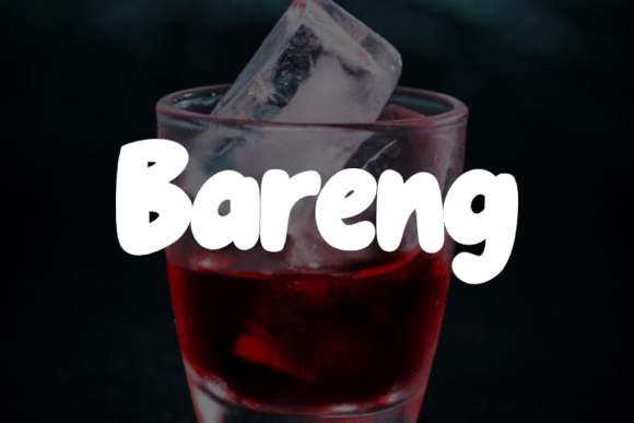 Bareng: A Versatile Font for Web Design and Brand Identity