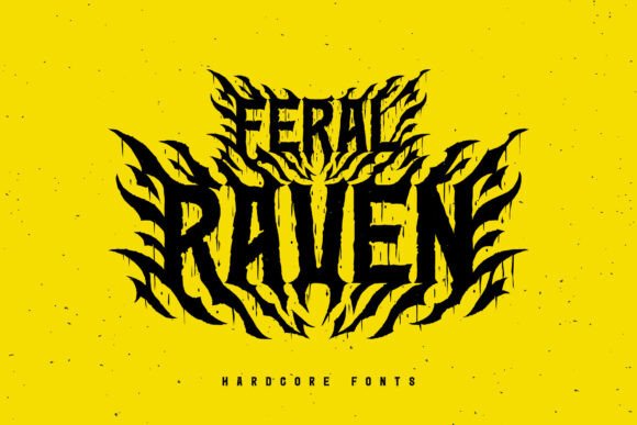 Feral Raven: A Bold Display Font for Crafters and Product Creators