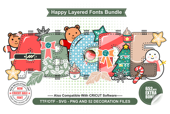 Happy Christmas Bundle: The Font That Makes Your Campaigns Pop