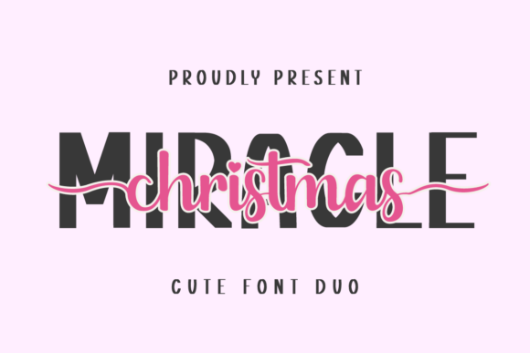 Miracle Christmas Duo: A Font for Editorial Elegance