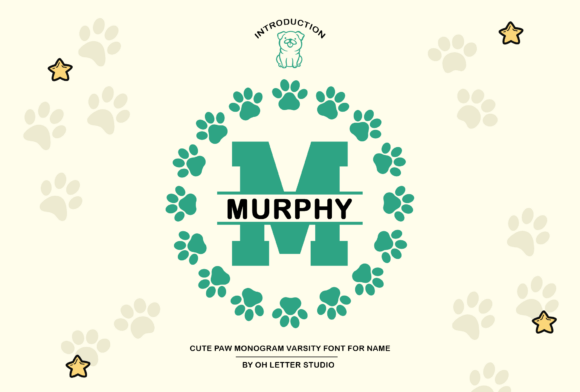 Paw Monogram: The Font That Speaks Animal