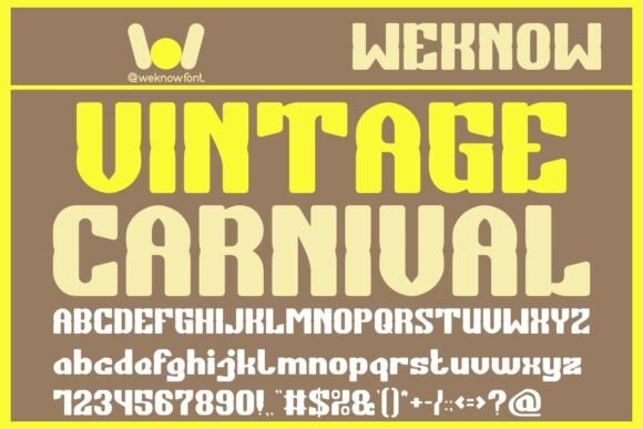 Vintage Carnival Font: A Timeless Choice for Editorial Design