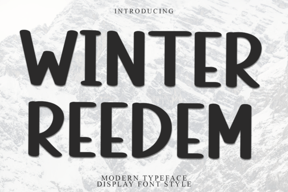 Winter Reedem: A Bold Font for Winter-Themed Craft Projects